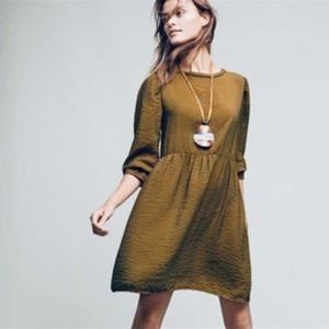LACAUSA Green Long Sleeve Dress Womens Size M